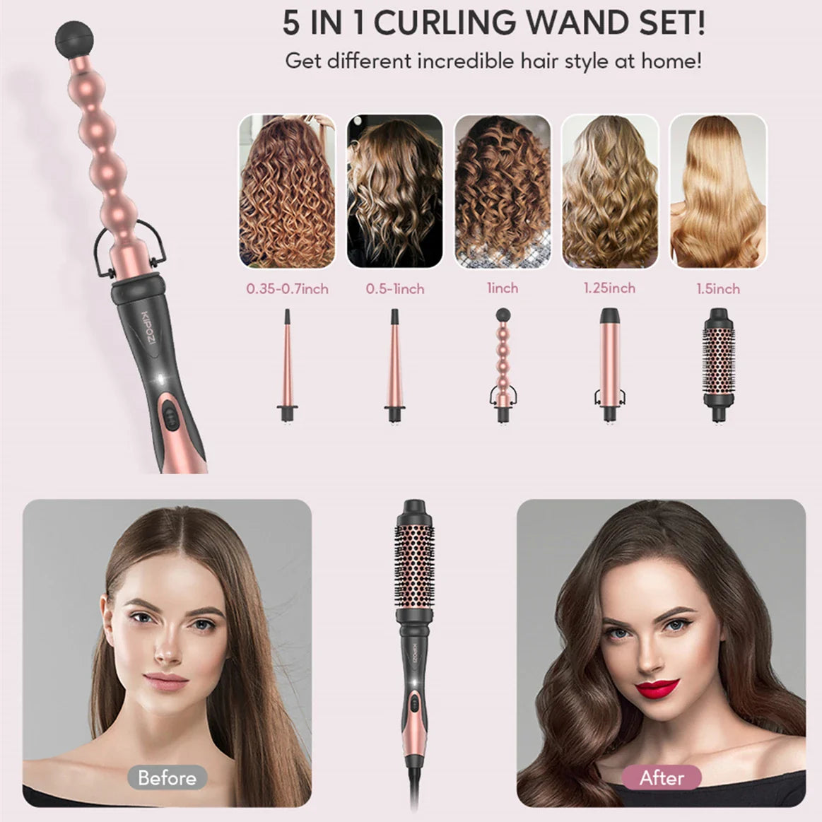 Viral 5 in 1 Curling Iron®